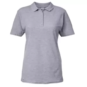 Image of Gildan Softstyle Womens/Ladies Short Sleeve Double Pique Polo Shirt (S) (Sport Grey)
