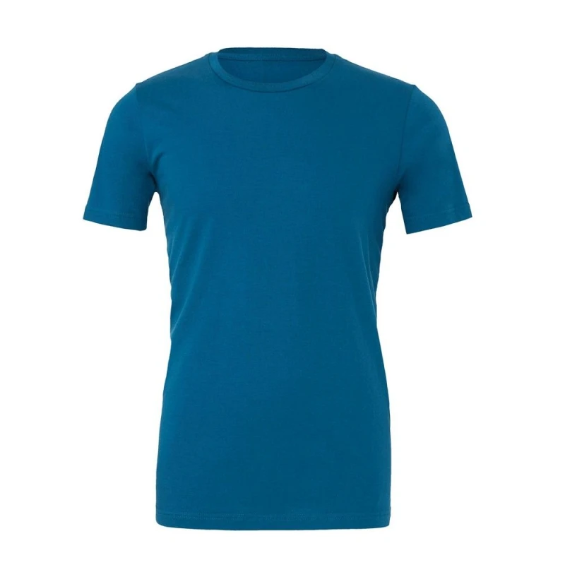 Image of Bella + Canvas Mens Crew Neck T-Shirt in Emerald Size: XS Emerald Male XS