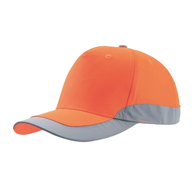Image of Atlantis Atlantis Men Helpy 5 Panel Reflective Cap in Orange Orange One Size Male 5059000120442
