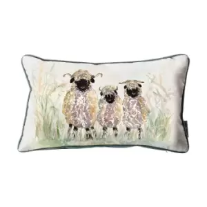 Image of Aquarelle Sheep Cushion MultiColoured