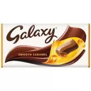 Image of Galaxy Smooth Caramel and Milk Chocolate Block Bar 135g