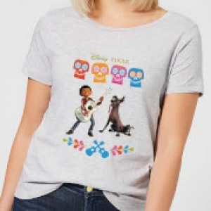 Image of Coco Miguel Logo Womens T-Shirt - Grey - S