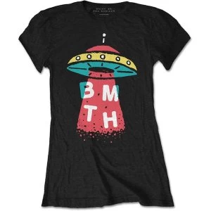 Image of Bring Me The Horizon - Alien Womens Medium T-Shirt - Black