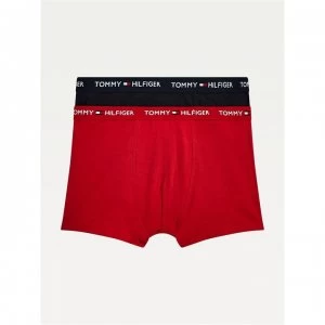 Image of Tommy Hilfiger 2 Pack WB Trunks - Navy/Red 0SN