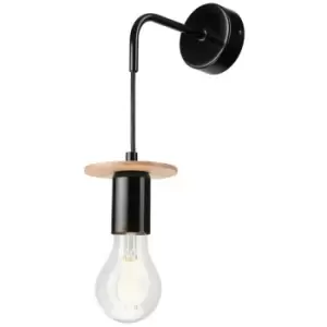 Image of Netlighting Angelina Wall Light Black, 1x E27