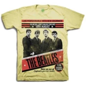 Image of The Beatles - 1962 Port Sunlight Unisex Medium T-Shirt - Yellow