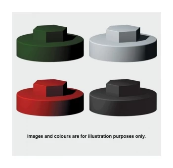 Image of 1600E53CAP Hex Cover Cap Black 5/16' x 16mm Bag of 1,000 - Timco