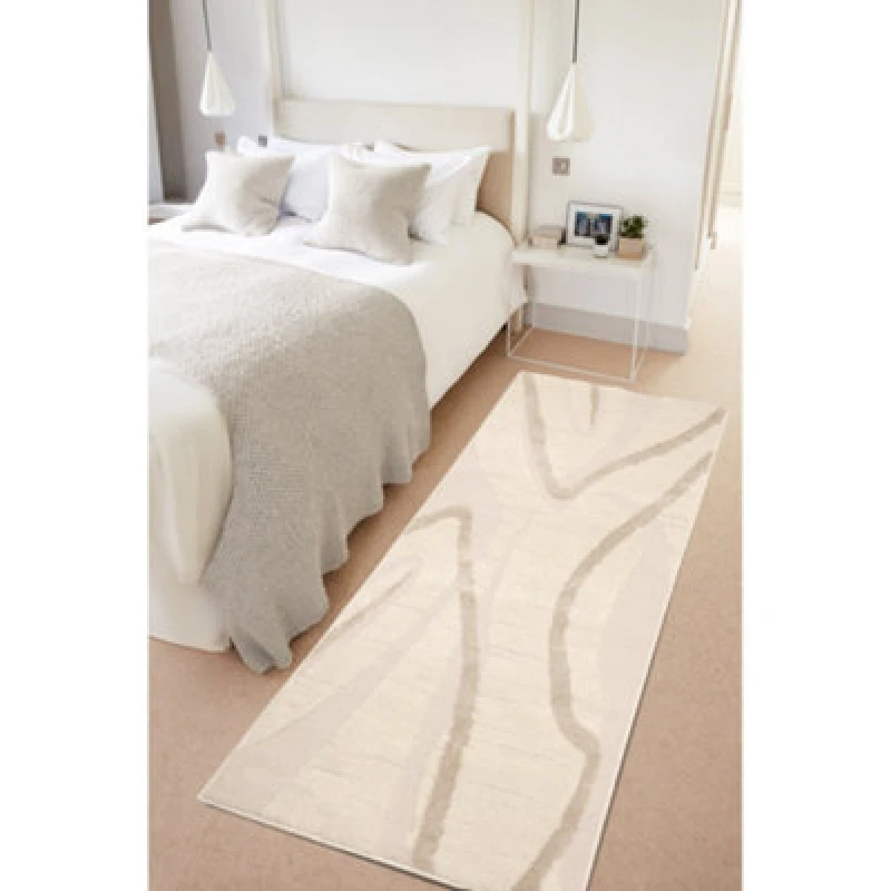 Image of Homemaker Ava Wave 80X200Cm Rug, Cream AVAWAVE80200