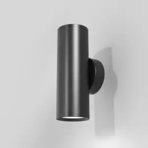 Image of Maytoni FOCUS S 2 Light Outdoor Up Down Wall Lamp Black GU10