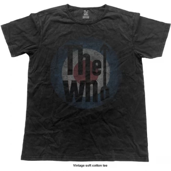 Image of The Who - Target Vintage Unisex Medium T-Shirt - Black