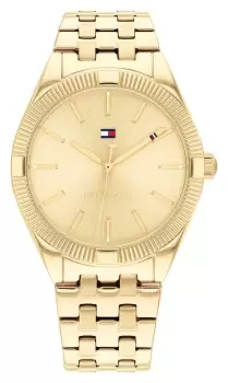 Image of Tommy Hilfiger 1782550 Womens Rachel Gold Dial Gold Watch