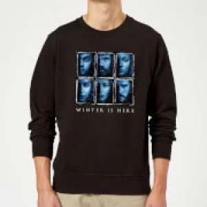 Image of Game of Thrones Winter Is Here Faces Sweatshirt - Black - 5XL