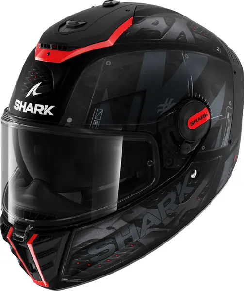 Image of Shark Spartan RS Stingrey Mat Black Anthracite Red KAR Full Face Helmet M