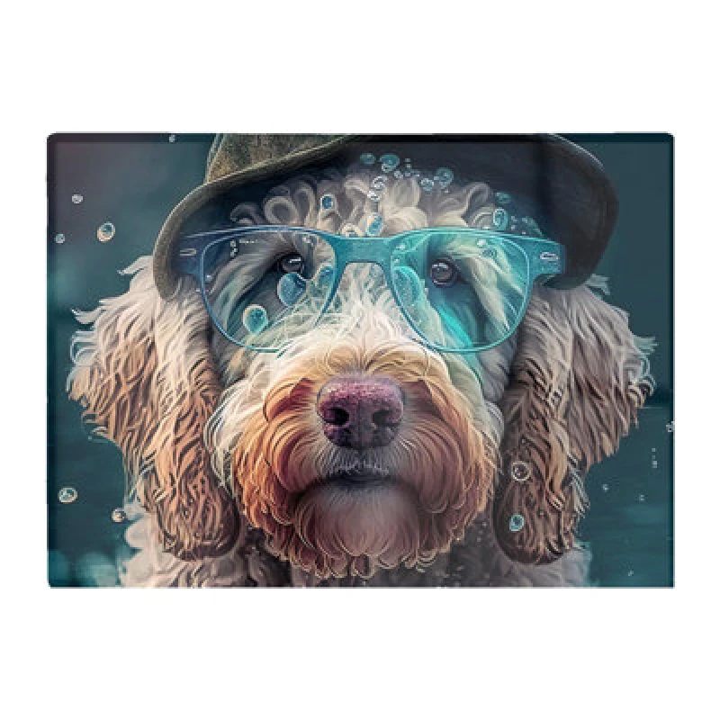 Image of Warren Reed Designer Labradoodle Dog Splashart Chopping Board
