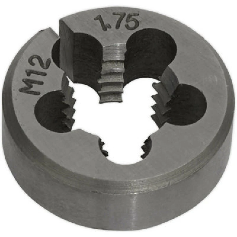 Image of Loops M12 x 1.75mm Metric Split Die - Quality Steel - Bar / Bolt Threading Bit & Case Metallics