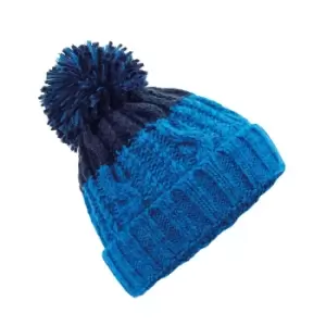 Image of Beechfield Apres Beanie (One Size) (Azure Blue/Oxford Navy)