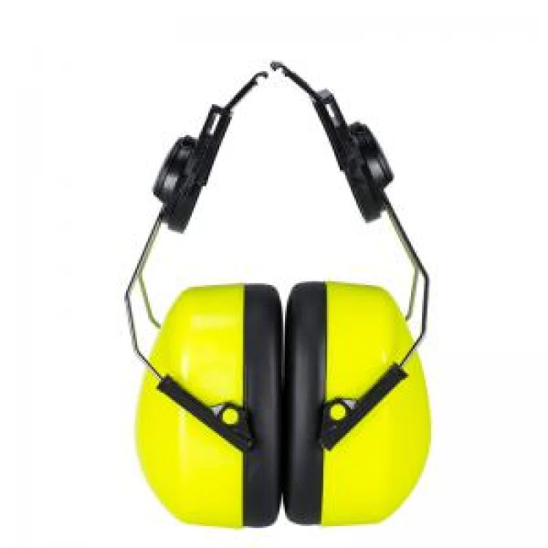 Image of Portwest High Vis Clip On Ear Defenders for Endurance Helmets PS47YER Colour: Yellow