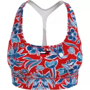 Image of Tommy Sport Mid Intensity Floral Aop Bra - Multi