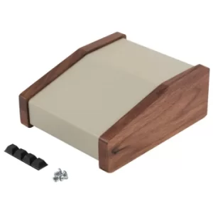 Image of Hammond 1456CE2WHCWW Sloped Case 146x127x58.5mm Wood/Aluminium Wal...