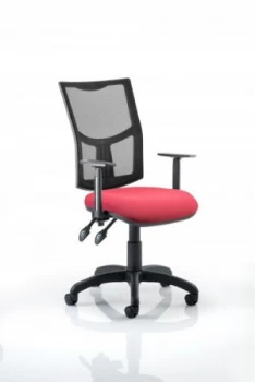 Image of Eclipse Plus II Mesh Chair Wine Adjustable Arms KC0173