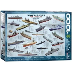 Image of WW II Warships Eurographic 1000 Piece Jigsaw Puzzle