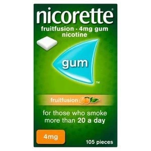 Image of Nicorette 4mg Fruit Fusion Gum 105x Pieces
