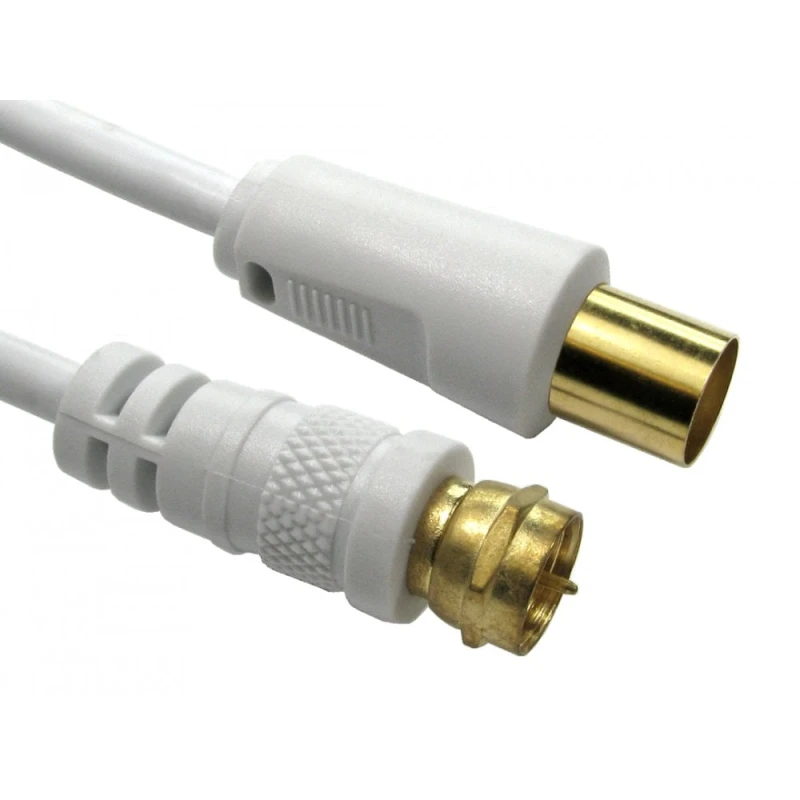 Image of Cables Direct 2-FM-9M-02 coaxial cable 3C-2V 2m TV F White