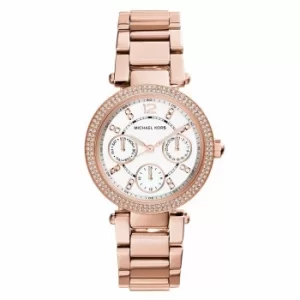 Image of Michael Kors Mini Parker Rose Gold Tone Bracelet Watch