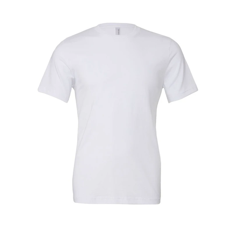 Image of Bella + Canvas Mens Crew Neck T-Shirt in White Size: XS White Male XS