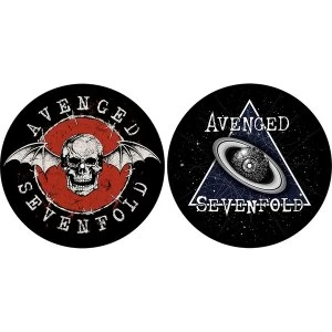 Image of Avenged Sevenfold - Skull / Space Turntable Slipmat Set
