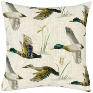 Image of Evans Lichfield Country Duck Cushion Cover (One Size) (Cream/Green/Brown)
