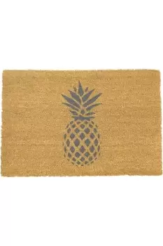Image of Pineapple Grey Doormat - Regular 60x40cm