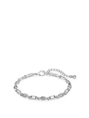 Image of Lipsy Lipsy Silver Baguette Detail Fine Bracelet