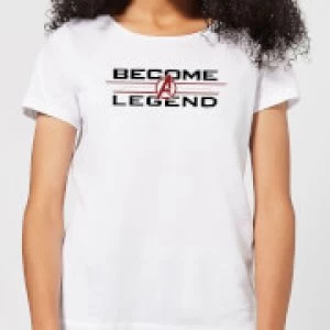 Image of Avengers Endgame Become A Legend Womens T-Shirt - White - XL