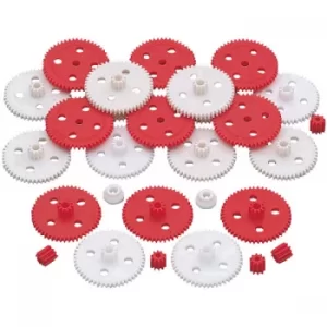 Image of Reely Plastic Gear Set Red/White 20pcs
