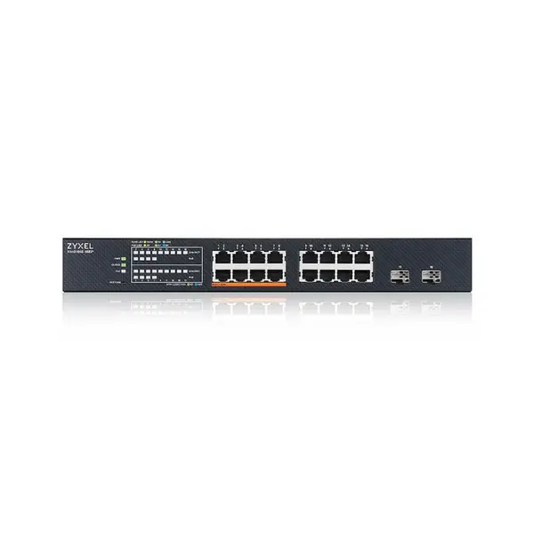 Image of Zyxel 16 Ports 2.5GbE with 2 SFP+ Uplink Smart Managed Switch XMG1915-18EP-GB0101F