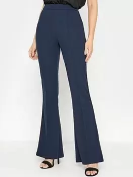 Image of Long Tall Sally Navy Scuba Kickflare Trouser, Navy, Size 14, Women