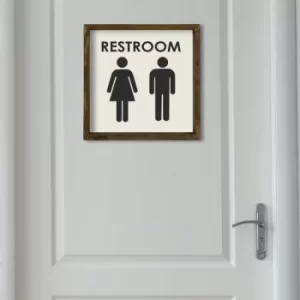 Image of KZM327 Brown White Black Decorative Framed MDF Painting