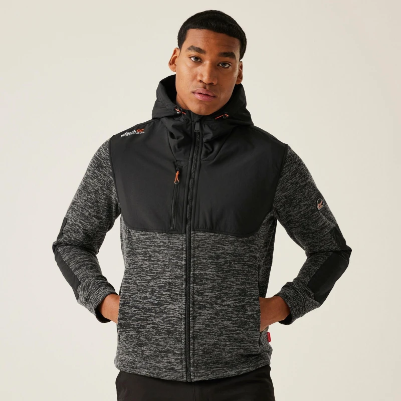 Image of Regatta Heist Hybrid jacket - AshMarl/Blk AshMarl/Blk 2XL
