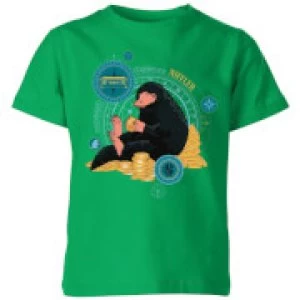 Image of Fantastic Beasts Niffler Kids T-Shirt - Kelly Green - 5-6 Years - Kelly Green