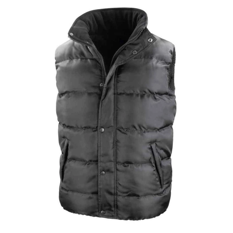 Image of Result Core Mens Nova Padded Gilet in Black Size: XS Black Male XS