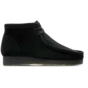 Image of Clarks Originals Wallabee Boot, Black Sde, size: 9, Male, Boots, 261555177