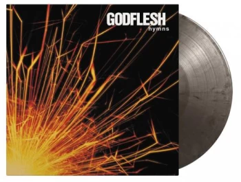 Image of Godflesh Hymns - Silver & Black Marbled Vinyl 2021 UK 2-LP vinyl set MOVLP732