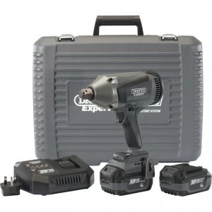 Image of Draper XP20 20V HD Cordless 3/4 Drive Brushless Impact Wrench 2 x 4ah Li-ion Charger Case