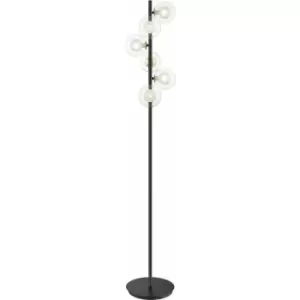 Image of Impex Remy 6 Light Floor Lamp Gold Black