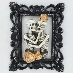 Image of 3D Skelton Couple Portrait Wall Art