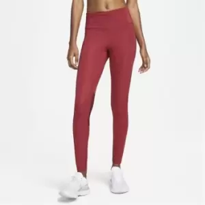 Image of Nike Epic Fast Womens Running Tights - Red