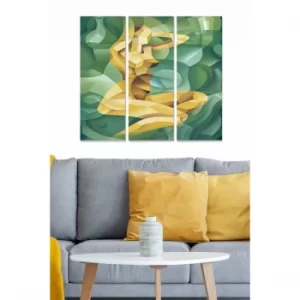 Image of MDF94615441 Multicolor Decorative MDF Painting (3 Pieces)