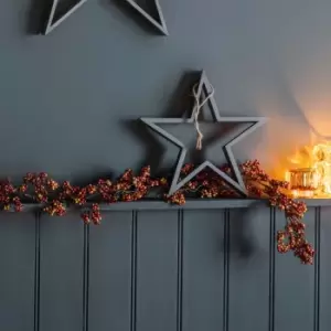 Image of Crossland Grove Berry Garland With Leaves Red L1200mm