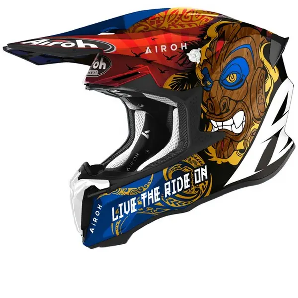 Image of Airoh Twist 2.0 Tiki Gloss Helmet Offroad Helmet XS
